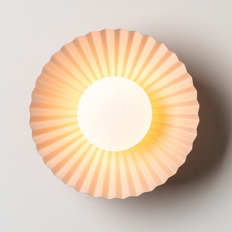 Orange Pleat Wall Light - Houseof