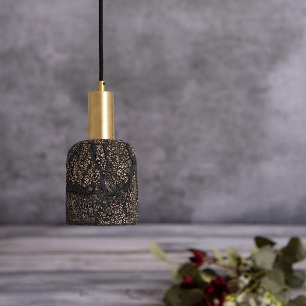 Osier Ceramic Pendant Light Clay