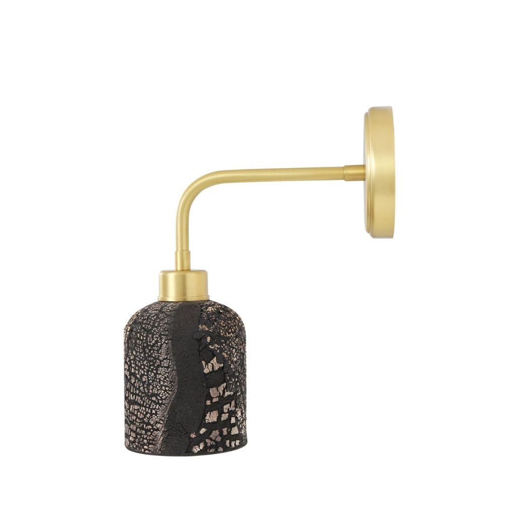 Osier Ceramic Wall Light - Black Clay - Mullan Lighting