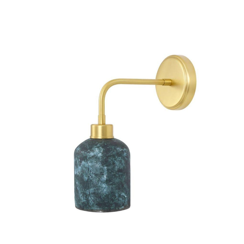 Osier Ceramic Wall Light - Blue Earth - Mullan Lighting