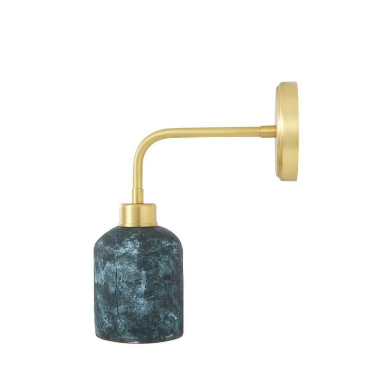 Osier Ceramic Wall Light - Blue Earth - Mullan Lighting
