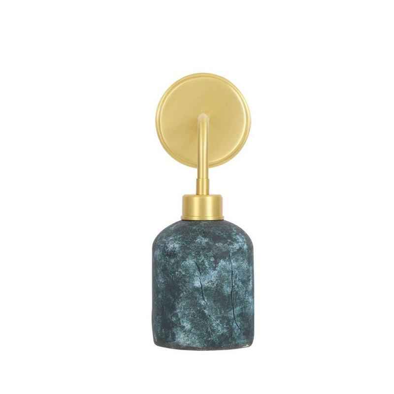 Osier Ceramic Wall Light - Blue Earth - Mullan Lighting