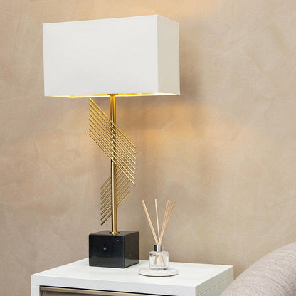 Otis Brushed Brass Table Lamp - RV Astley