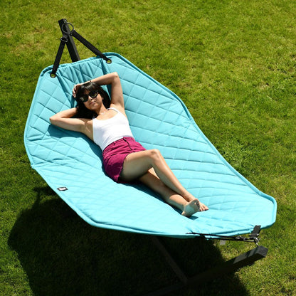Outdoor B-Hammock With Stand - Aqua