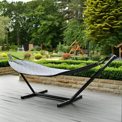 Outdoor B-Hammock With Stand - Grey