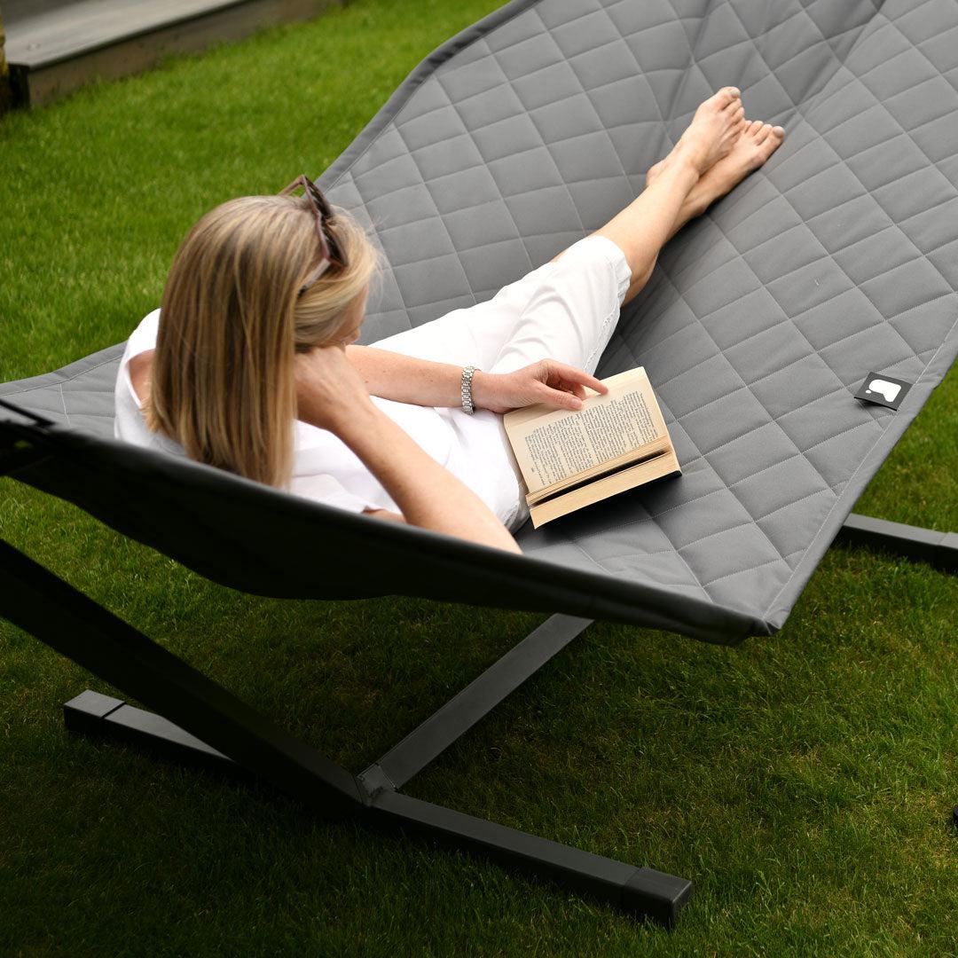 Outdoor B-Hammock With Stand - Grey