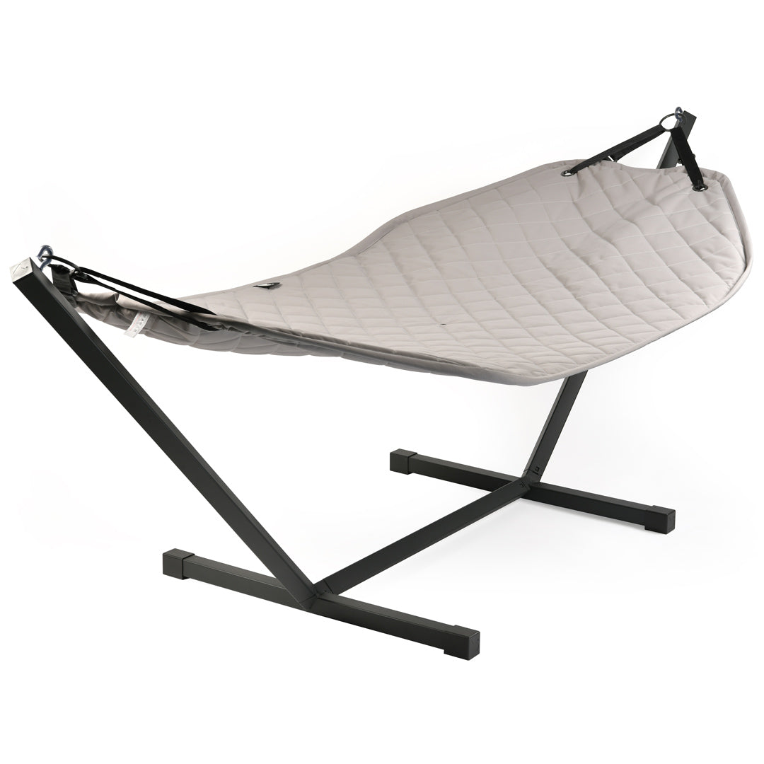 Outdoor B-Hammock With Stand - Silver Grey