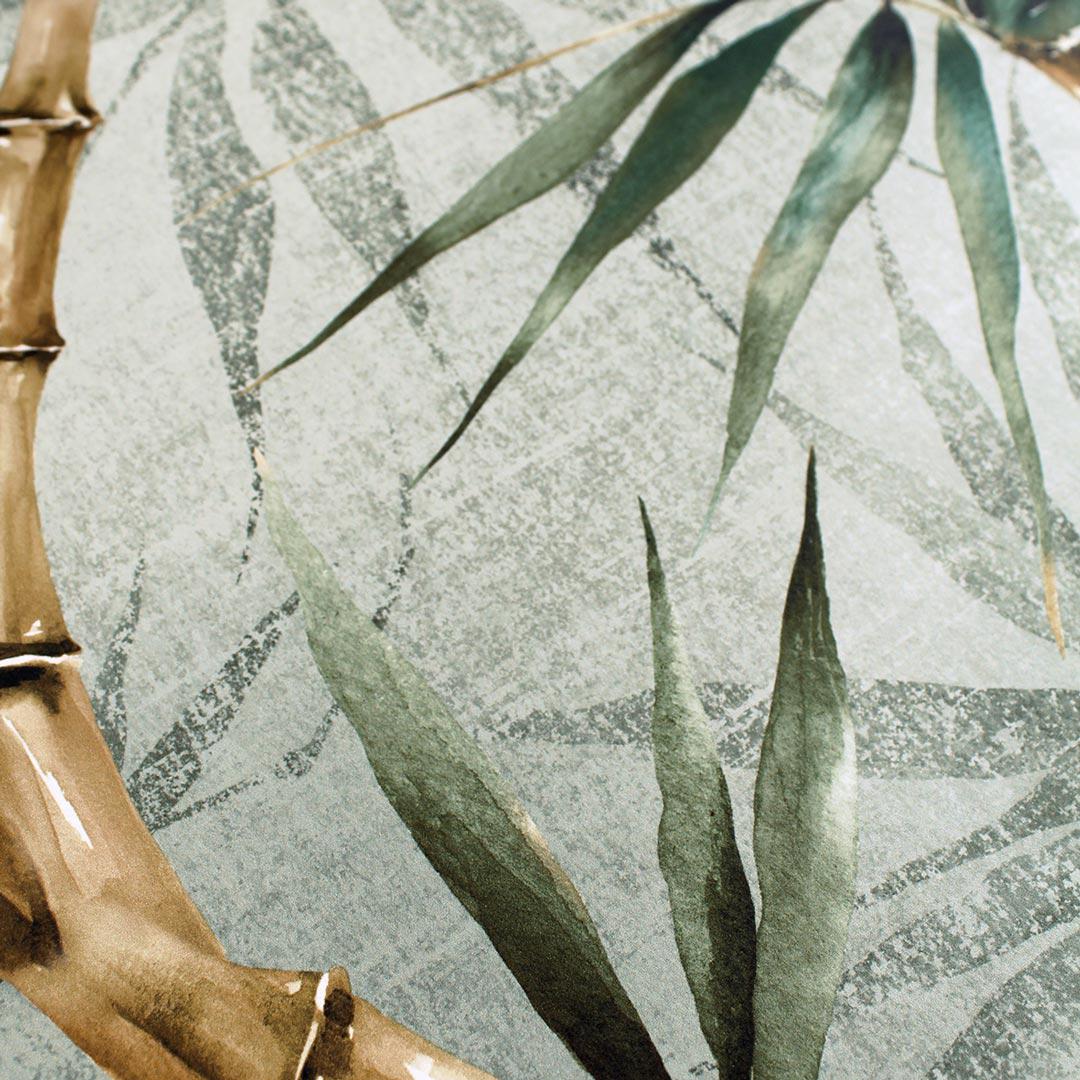 Pale Jade Bamboo Wallpaper