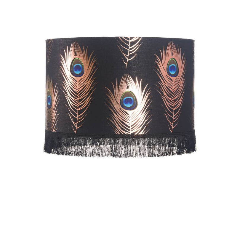 Peacock Feathers Drum Lampshade by MINDTHEGAP