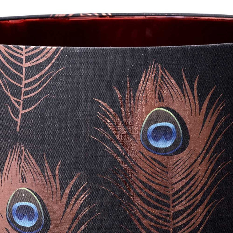 Peacock Feathers Drum Lampshade by MINDTHEGAP