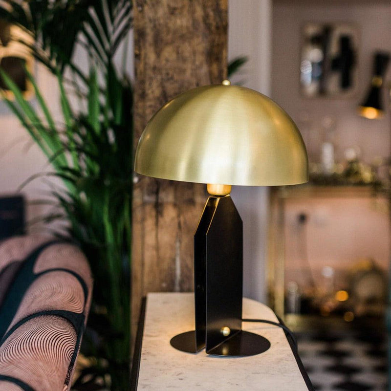 Pencil Table Lamp - Satin Brass - Mullan Lighting