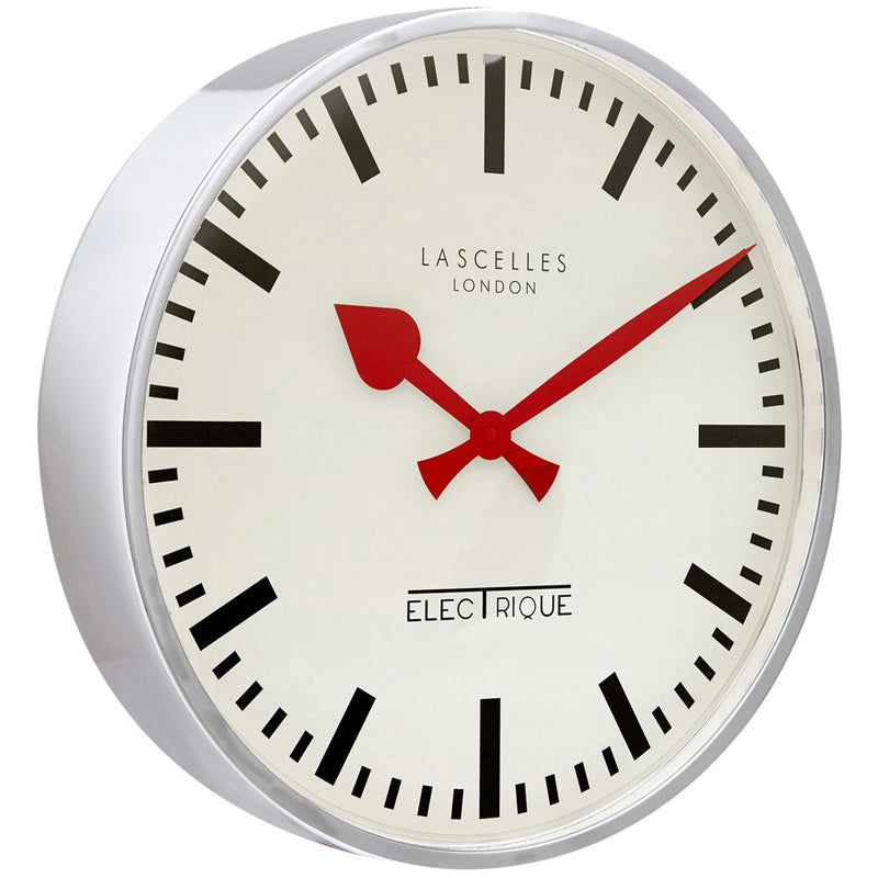 Personalised Chrome Retro Wall Clock