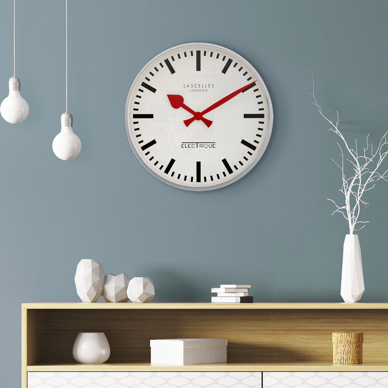 Personalised Chrome Retro Wall Clock