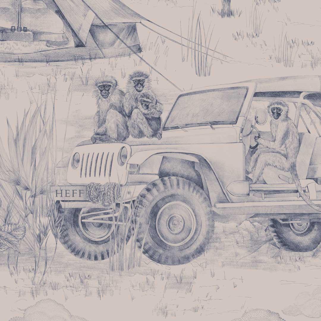 Personalised Lyons Den Wallpaper - Victoria Sanders