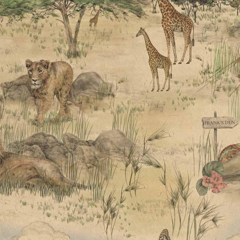 Personalised Lyons Den Wallpaper - Victoria Sanders