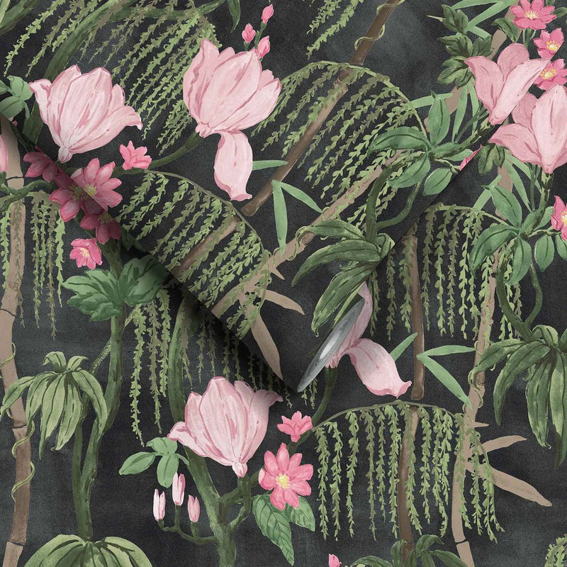 Pierre Wallpaper - Noir