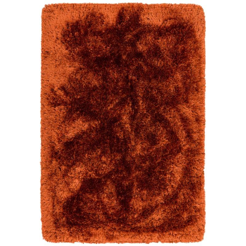 Plush Deep Pile Shaggy Rug - Rust
