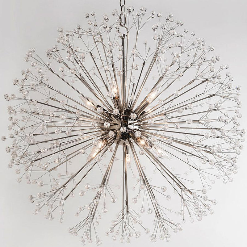 Polished Nickel Dunkirk Chandelier - Large - Hudson Valley Lighting