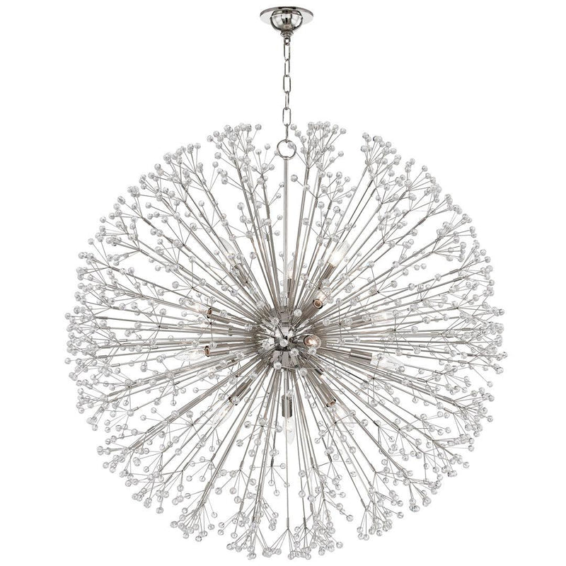 Polished Nickel Dunkirk Chandelier - Large - Hudson Valley Lighting
