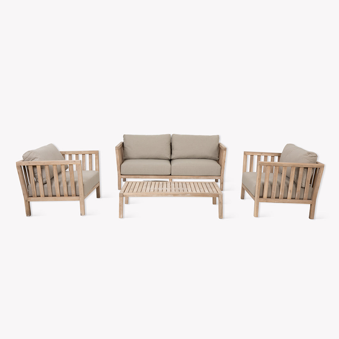Porthallow 2 Seater Sofa Set Natural