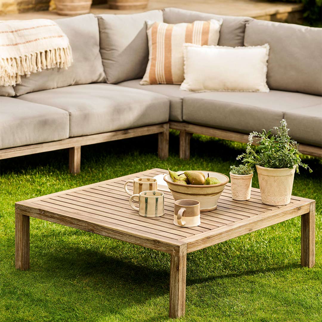 Porthallow Corner Sofa Set - Dark Natural