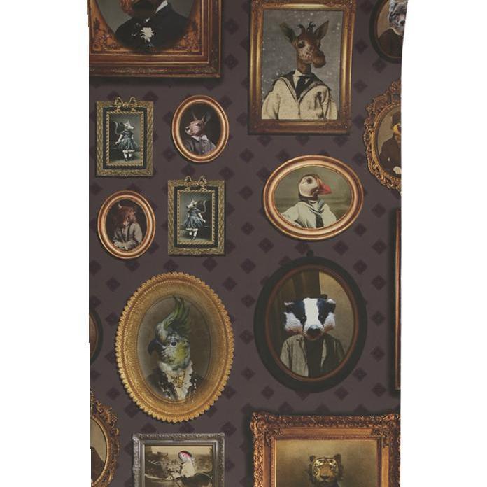 Portrait Gallery Wallpaper - Mauve - Graduate Collection
