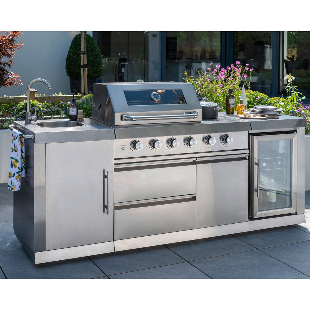 Outdoor Kitchen Cabinets Stainless Steel Stoud 4 Burner Modular