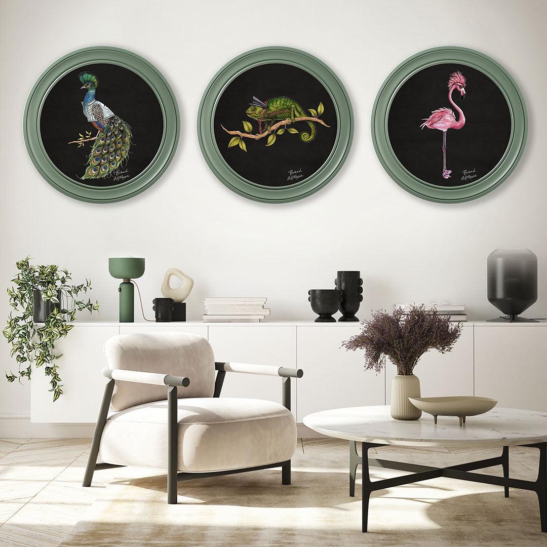 Punk Rocks - Fiona on Charcoal Black - Brand McKenzie Framed Art Prints