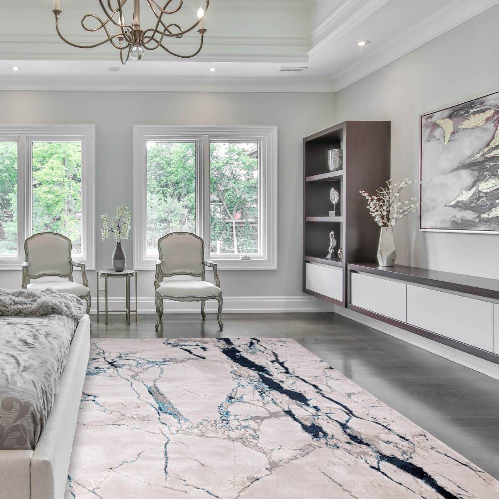 Quake High Shine Abstract Rug