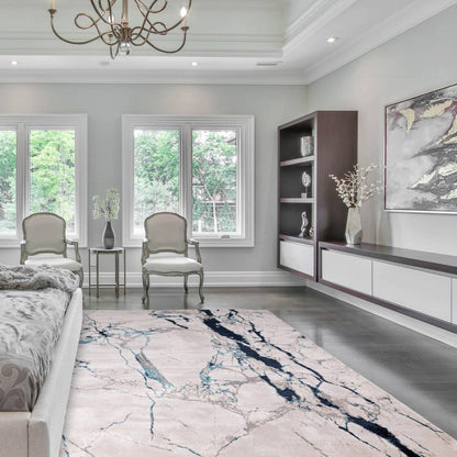 Quake High Shine Abstract Rug