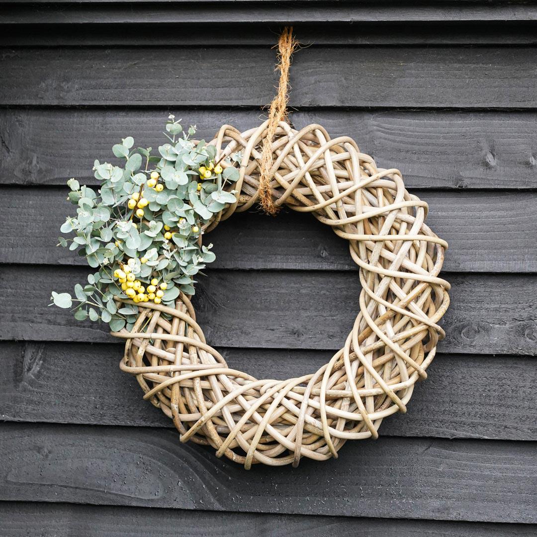Rattan Wreath - Natural