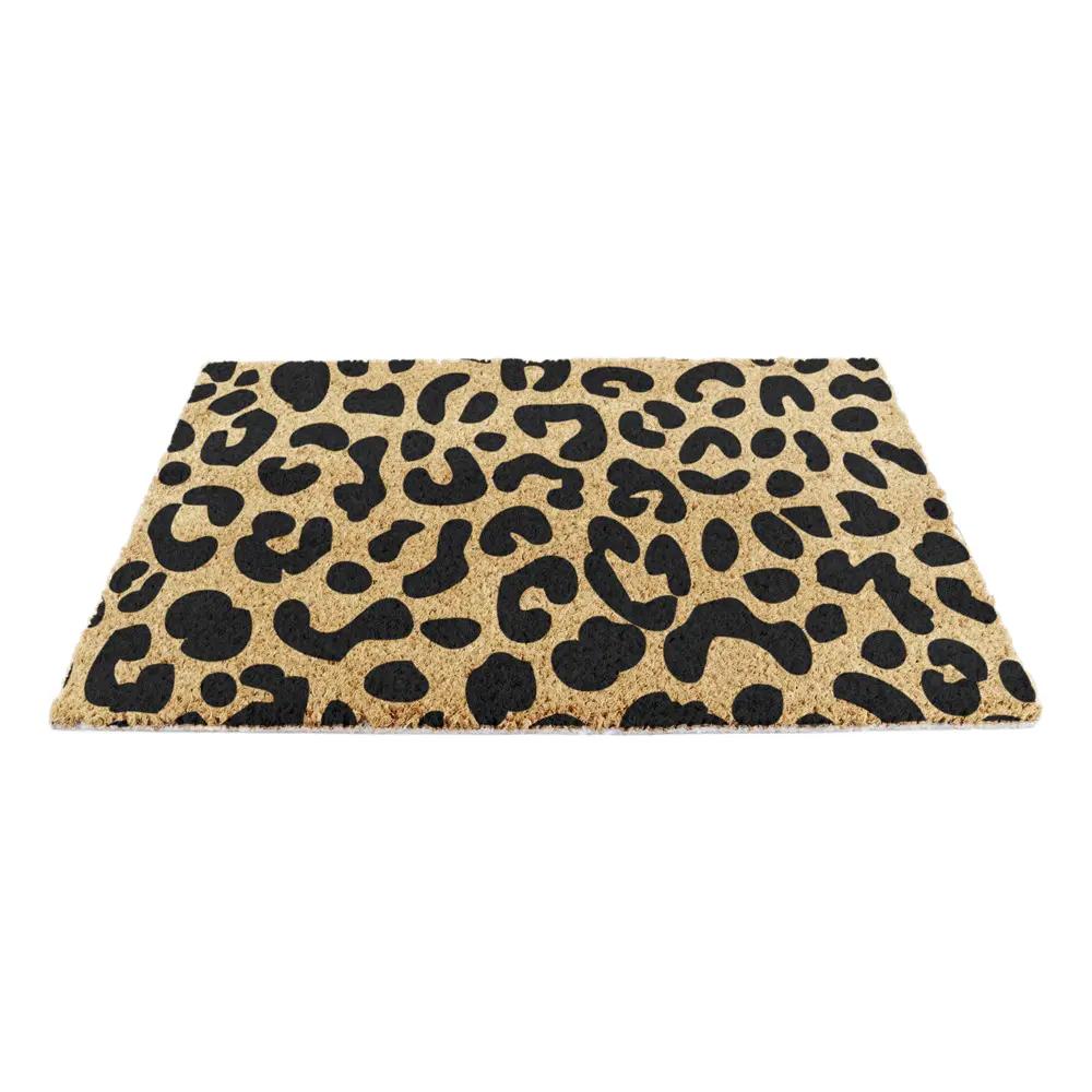 Rectangular Leopard Print Doormat