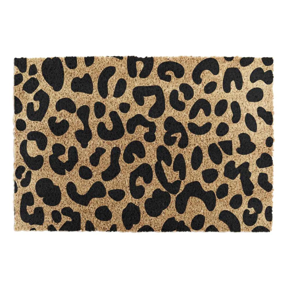 Rectangular Leopard Print Doormat