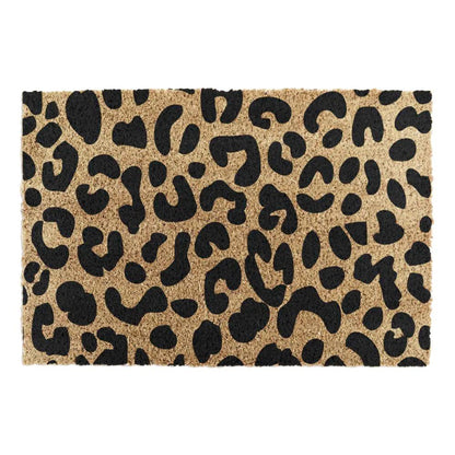 Rectangular Leopard Print Doormat