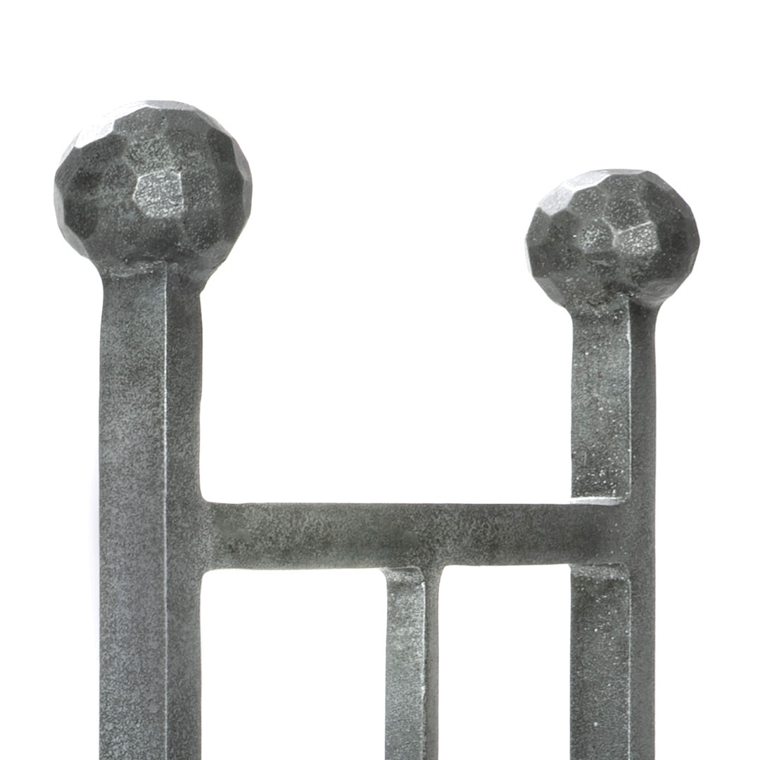 Rectangular Pewter Steel Log Holder