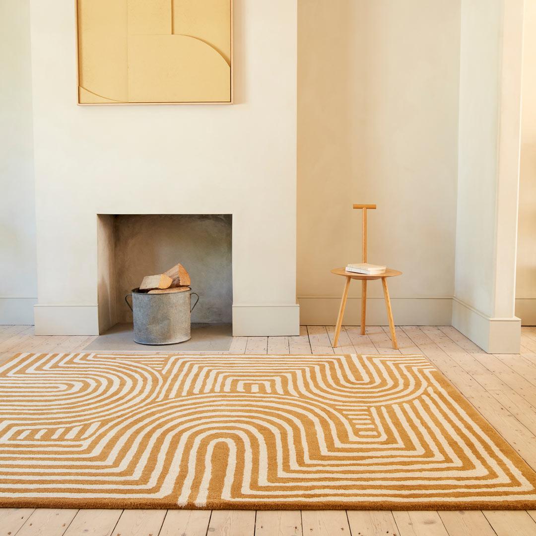 Reef Curve Rug - Ochre