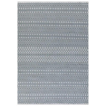 Reversible Geometric Outdoor Rug - Duck Egg