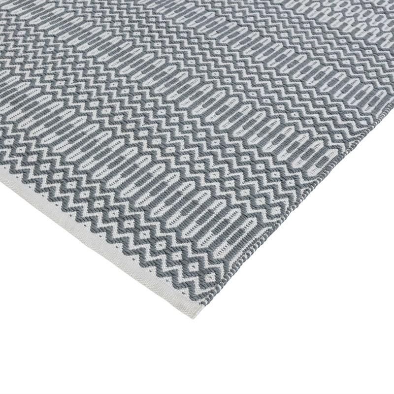 Reversible Geometric Outdoor Rug - Duck Egg