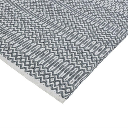 Reversible Geometric Outdoor Rug - Duck Egg