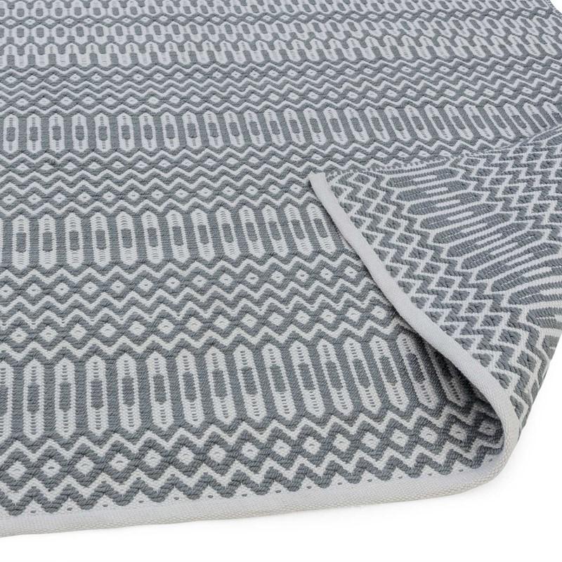 Reversible Geometric Outdoor Rug - Duck Egg