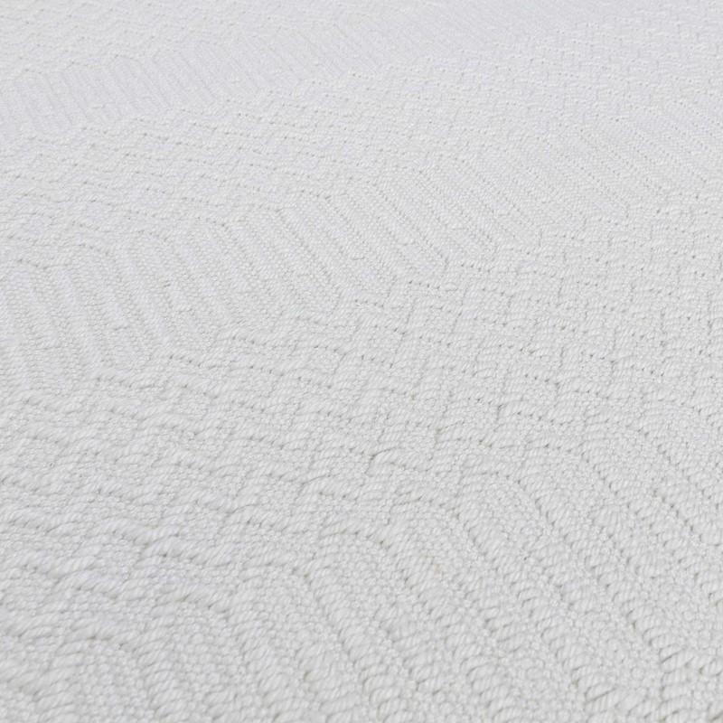Reversible Geometric Outdoor Rug - Natural