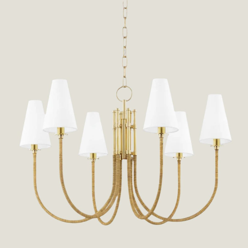 Ripley Aged Brass Chandelier - Hudson Valley Lighting