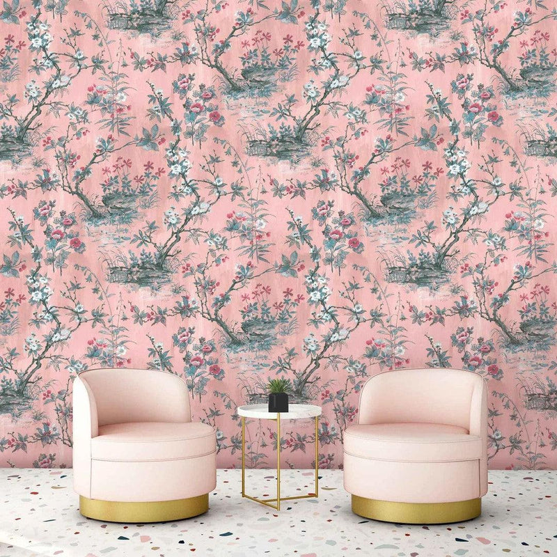 Rivington Wallpaper - Blush Pink