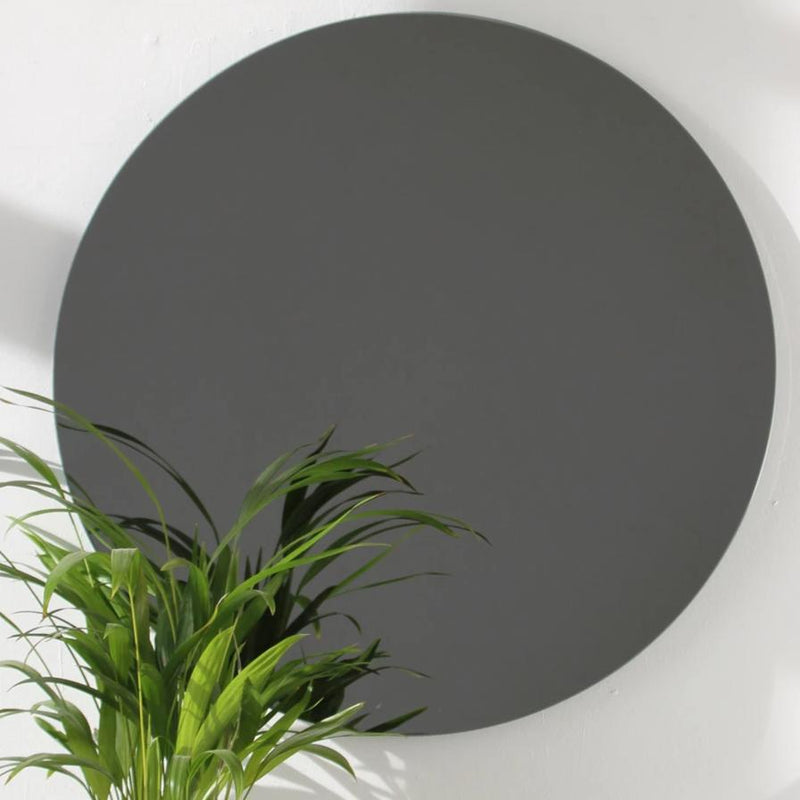 Round Black Tinted Frameless Orbis Mirror
