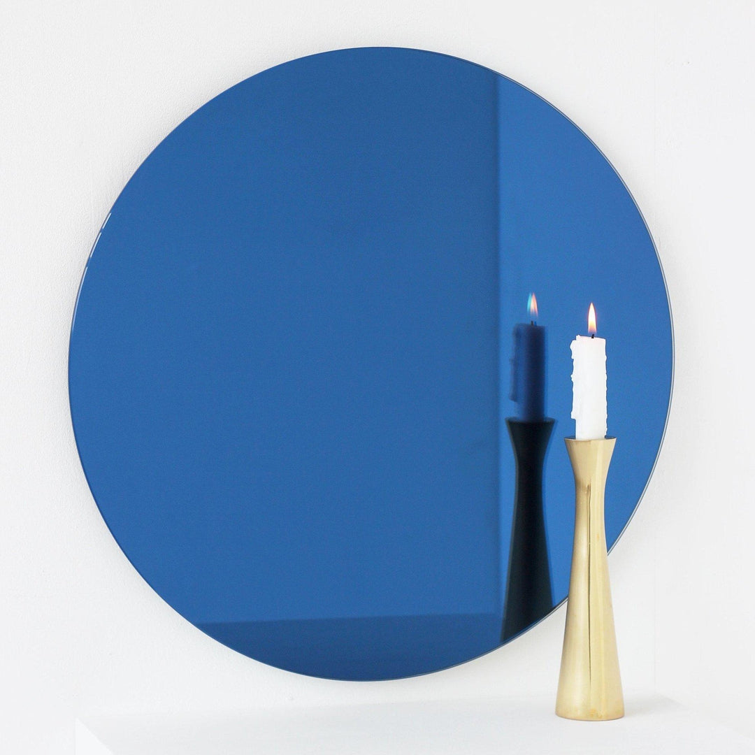 Round Blue Tint Frameless Orbis Mirror
