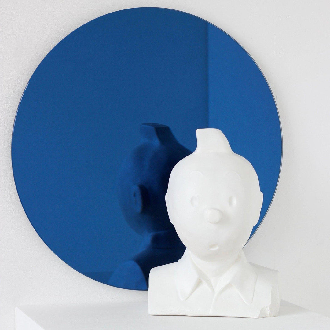Round Blue Tint Frameless Orbis Mirror