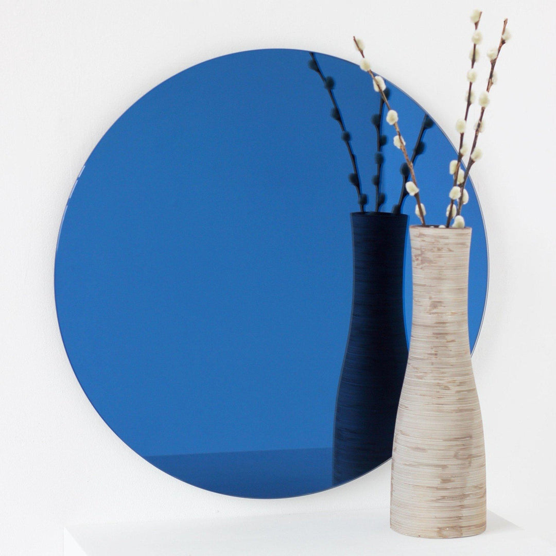 Round Blue Tint Frameless Orbis Mirror