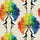 Showgirls Wallpaper - Rainbow Cream