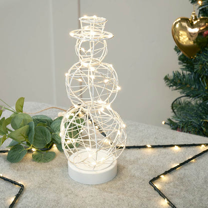 Snowman Table Light Ornament