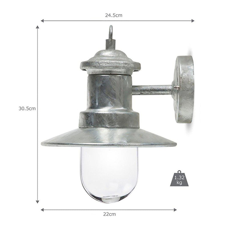 Steel Outdoor Ships Wall Light